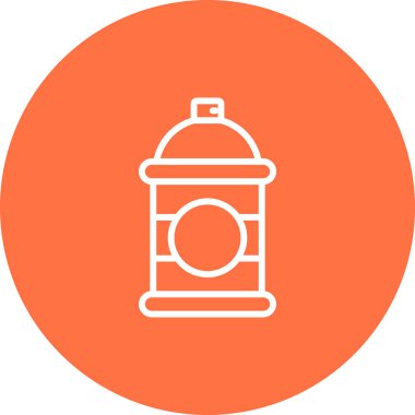 Sprey kutusu. Web simgesi basit illüstrasyon