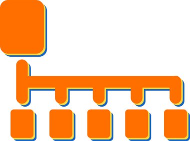 Kart Sıralama Web simgesi vektör çizimi