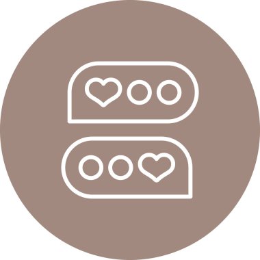 Kalp simgesinin vektör illüstrasyonu