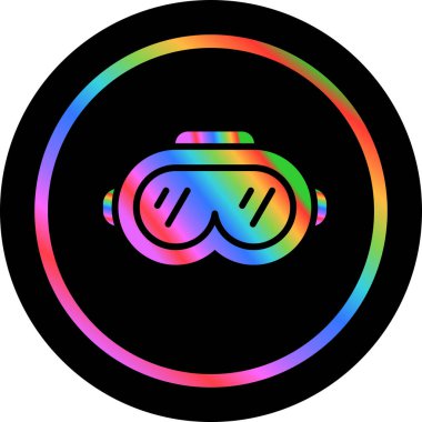 Sanal Gerçeklik Kulaklığının basit doğrusal resmi