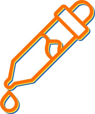 Göz damlası ağ simgesinin vektör illüstrasyonu    