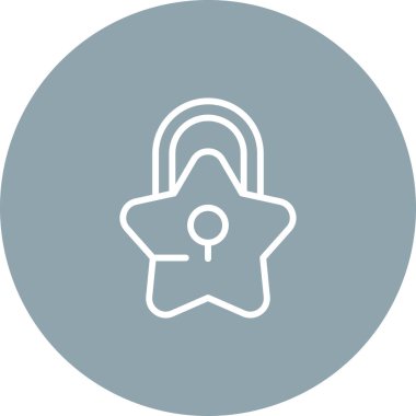 Soyut Kilit simgesi vektör illüstrasyonu. güvenlik kavramı