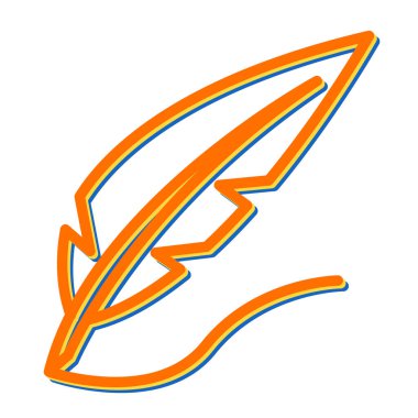 Quill simgesinin vektör illüstrasyonu