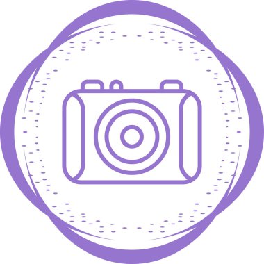 kamera simgesi, web basit illüstrasyonu