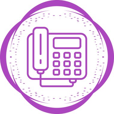 telefon simgesi, vektör illüstrasyonu basit tasarım