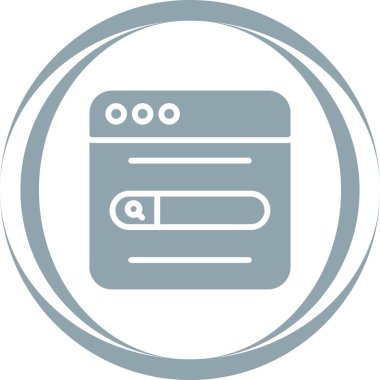 arama web simgesi vektör illüstrasyonu