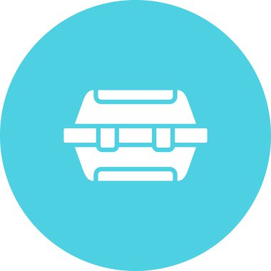 Alet çantası. Web simgesi basit illüstrasyon 