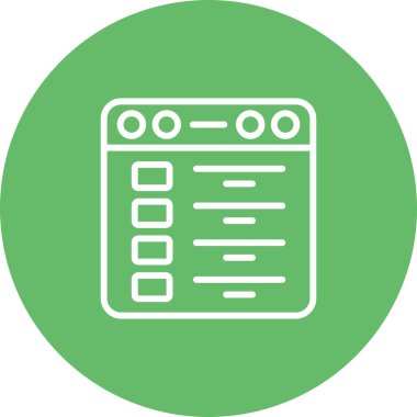 Bir tarayıcı web grafiğinin minimalist illüstrasyonu.