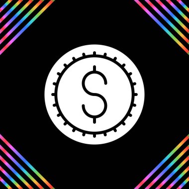 Uygulamalar veya web sitesi için uygun Dolar İşareti logosu çizimi 