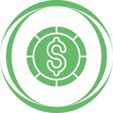 Dolar. Web simgesi basit illüstrasyon 