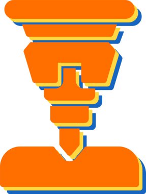 Bir matkap simgesinin vektör çizimi