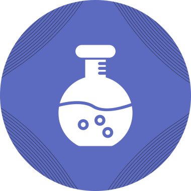 Mataranın laboratuvar simgesi, vektör illüstrasyonu