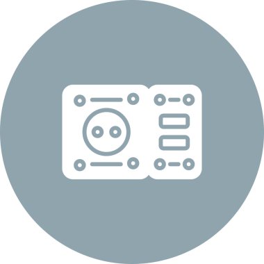 Soket. Web simgesi basit illüstrasyon