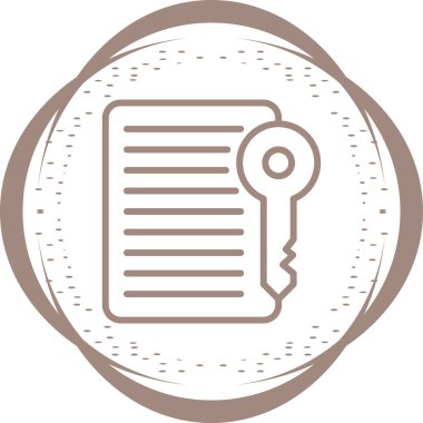 Bir stil vektör resimli belge simgesi.