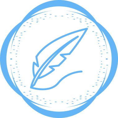 Quill simgesinin vektör illüstrasyonu