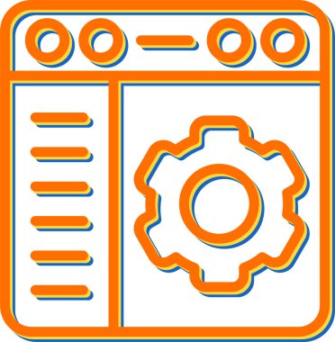 ayar simgesi vektör illüstrasyonu