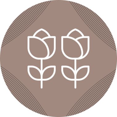 Güller. Web simgesi basit tasarım