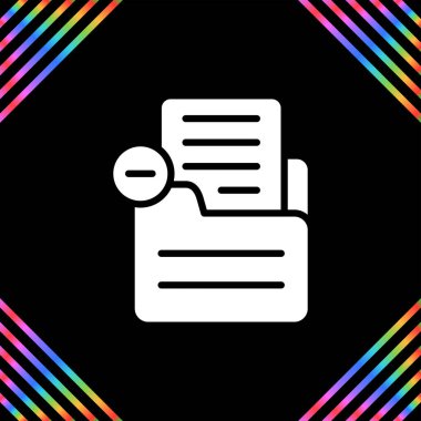 belge web simgesi vektör illüstrasyonu