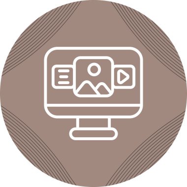 Ortak oluşturma simgesinin temel doğrusal çizimi