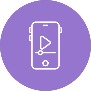 cep telefonu simgesi, vektör illüstrasyonu basit tasarım