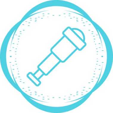 Teleskop web simge vektör çizim
