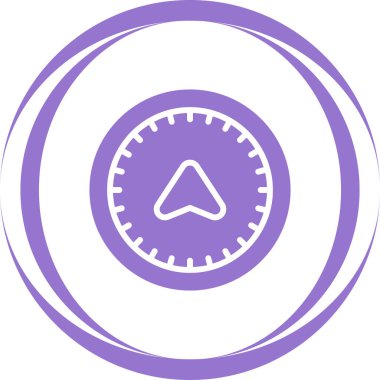 pusula web simgesi tasarımı çizimi