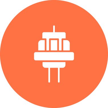 elektrik dolgu simgesi web basit illüstrasyon