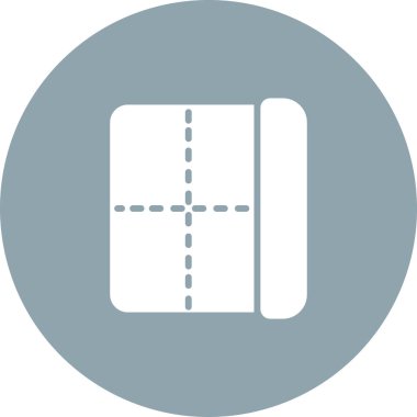 Kenarlıklar düz simge, vektör illüstrasyonu