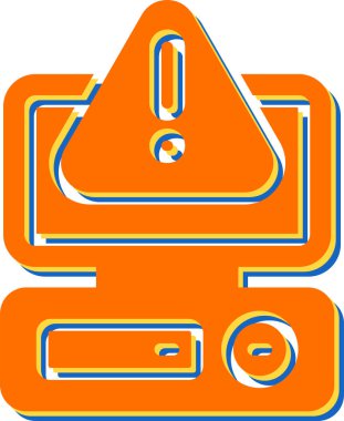 bilgisayar masaüstü simgesi vektör çizimi