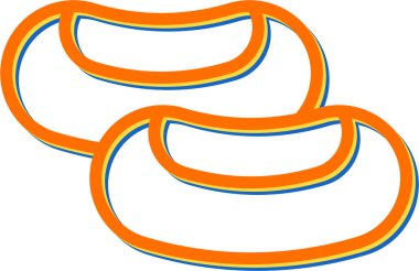 Böbrek Bitkisi Solid Tarzında Fasulye Simgesi