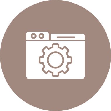 Bir web tarayıcı simgesinin temel gösterimi.