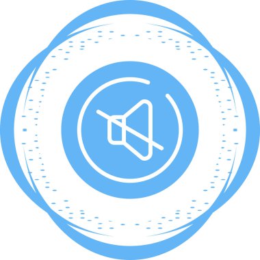 Web kullanımı için modern ses olmayan soyut vektör simgesi
