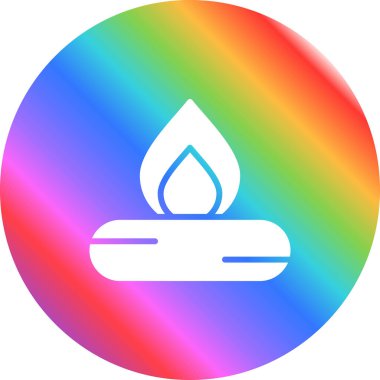 ateş Ağı simgesi basit illüstrasyon