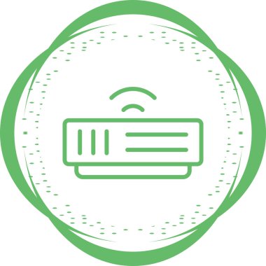 Modem vektör illüstrasyonu, simge ögesi biçimi        