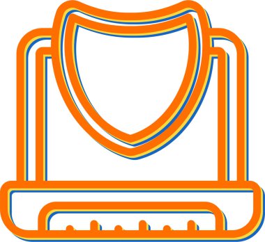 Dizüstü web simge vektör çizim         