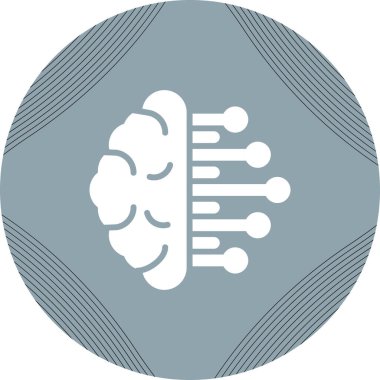 İş zekası simgesi vektör illüstrasyonu    