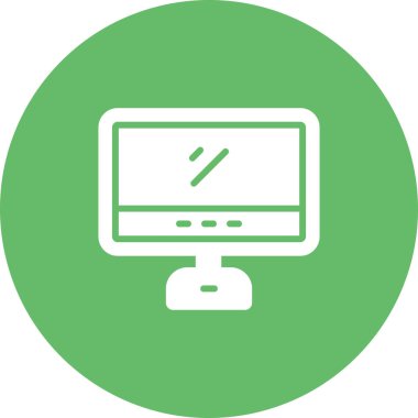 bilgisayar masaüstü simgesi vektör çizimi