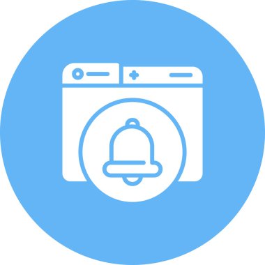 Zil. Web simgesi basit illüstrasyon 