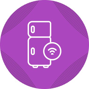 Smart Buzdolabı web simgesi vektör çizimi