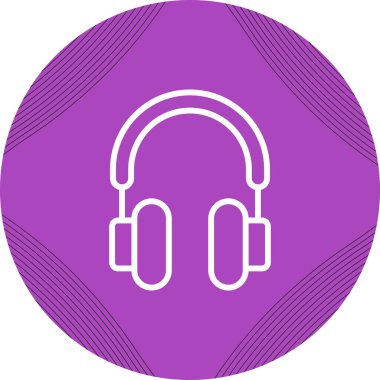 Kulaklıklar. vektör simgesi basit resimleme         