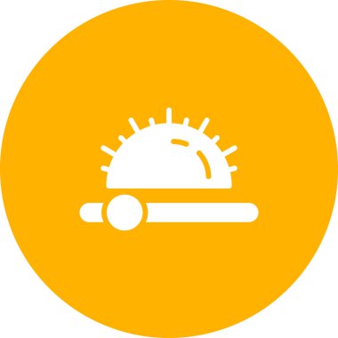 Karşıtlık simgesi, parlaklık simgesi. Beyaz arkaplandaki karşıtlık simgesini ayarla