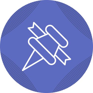 İp simgesi. düz tasarım biçimi