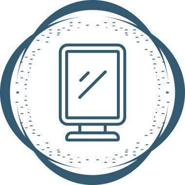 bilgisayar masaüstü simgesi vektör çizimi