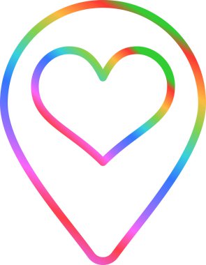 konum web simgesi vektör illüstrasyonu