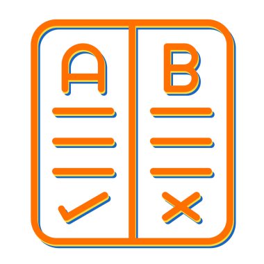 Artılar ve Eksiler web simgesi vektör illüstrasyonu