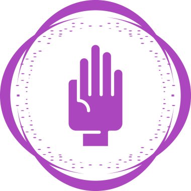 El hareketi simgesi, vektör illüstrasyonu 