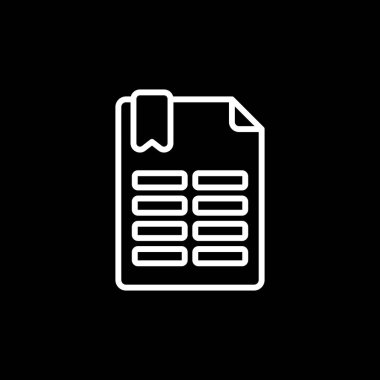 Belge. Web simgesi vektör illüstrasyonu