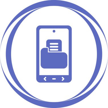 Dosya simgesinin vektör illüstrasyonu