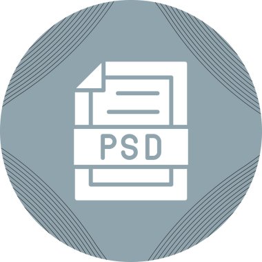 Psd File format icon, vector illustration