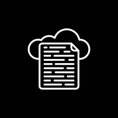 bulut web simgesi vektör illüstrasyonu